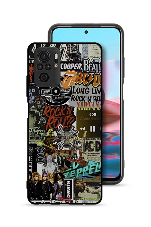 Xiaomi Redmi Note 10S Protective Case Cover Long Live Rock N Roll