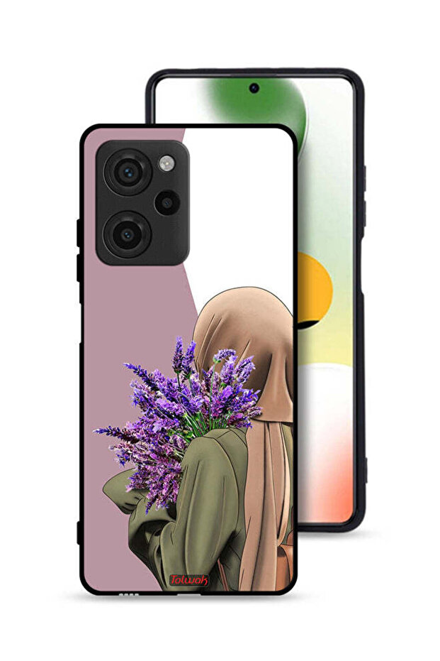 غطاء حماية لهاتف Xiaomi Poco X5 Pro يحمل زهرة