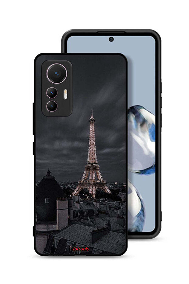 Xiaomi 12 Lite Protective Case Cover Eiffel Tower In Night