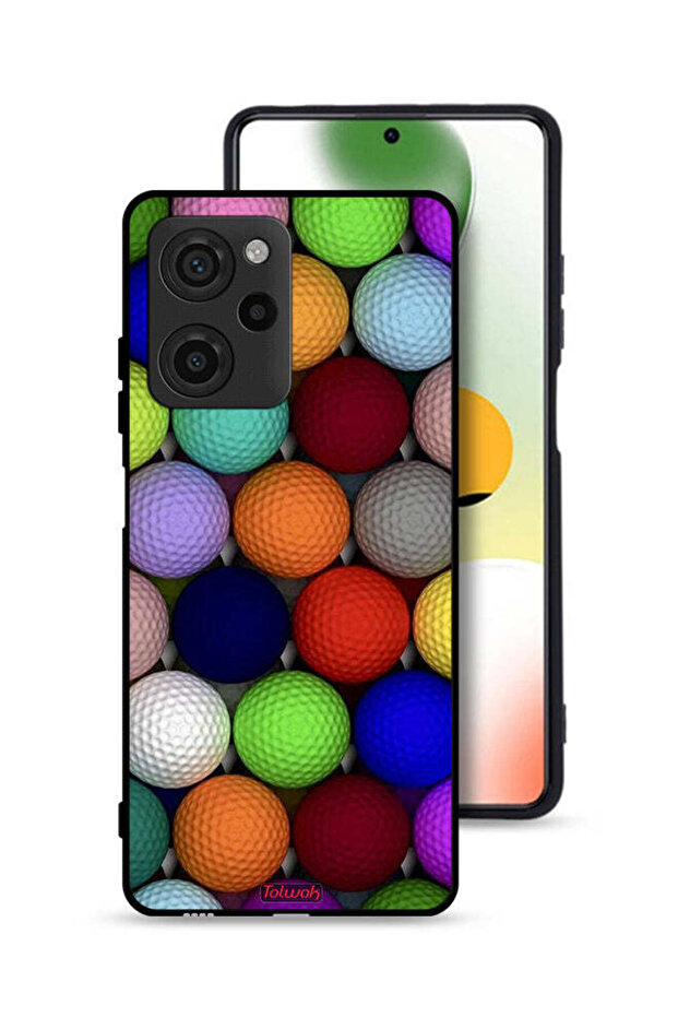 غطاء حماية لهاتف Xiaomi Poco X5 Pro - كرات فنية تجريدية