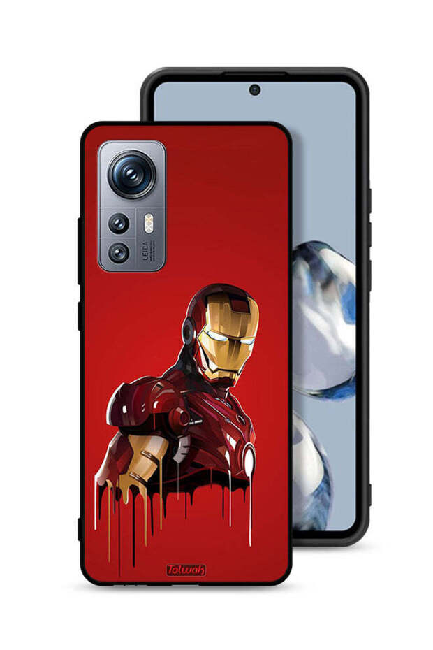 غطاء حماية لهاتف Xiaomi 12S برسومات الرجل الحديدي
