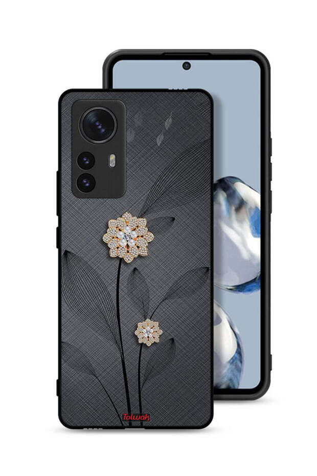 Xiaomi 12 Pro Protective Case Cover Diamond Flowers Art