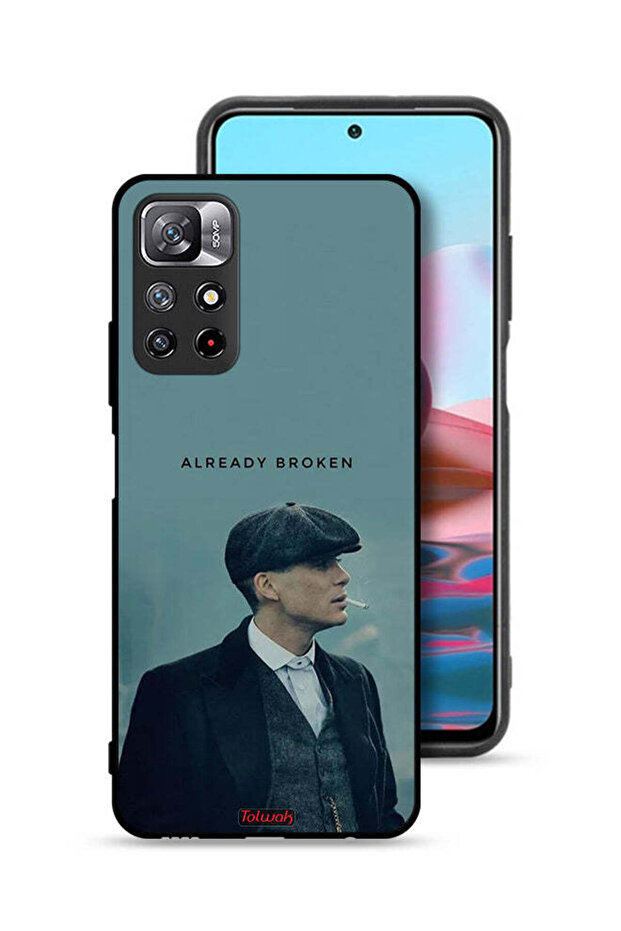 غطاء حماية لهاتف Xiaomi Redmi Note 11 4G مكسور بالفعل