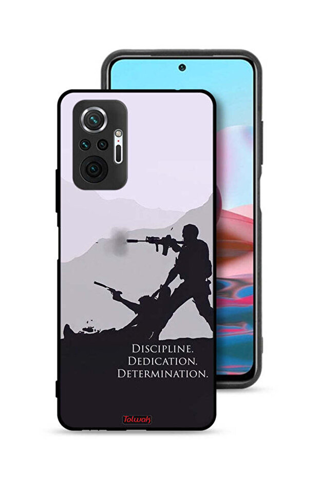 غطاء حماية لهاتف شاومي ريدمي نوت 10 برو 4G بتصميم انضباط وتفانٍ وتصميم