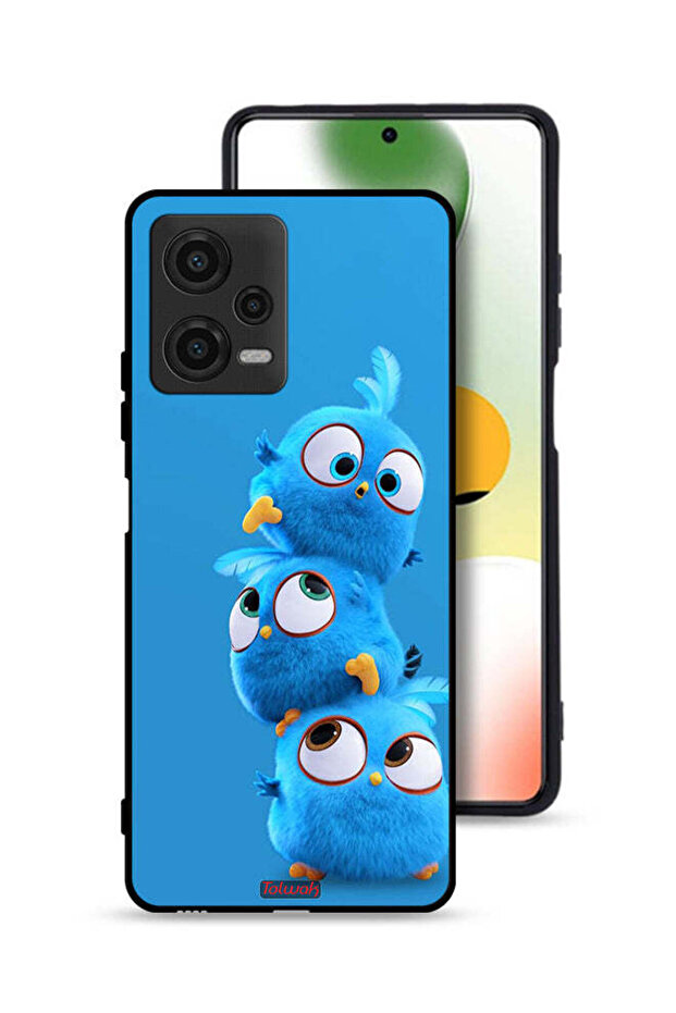 غطاء حماية لهاتف Xiaomi Poco X5 بنقشة طيور لطيفة
