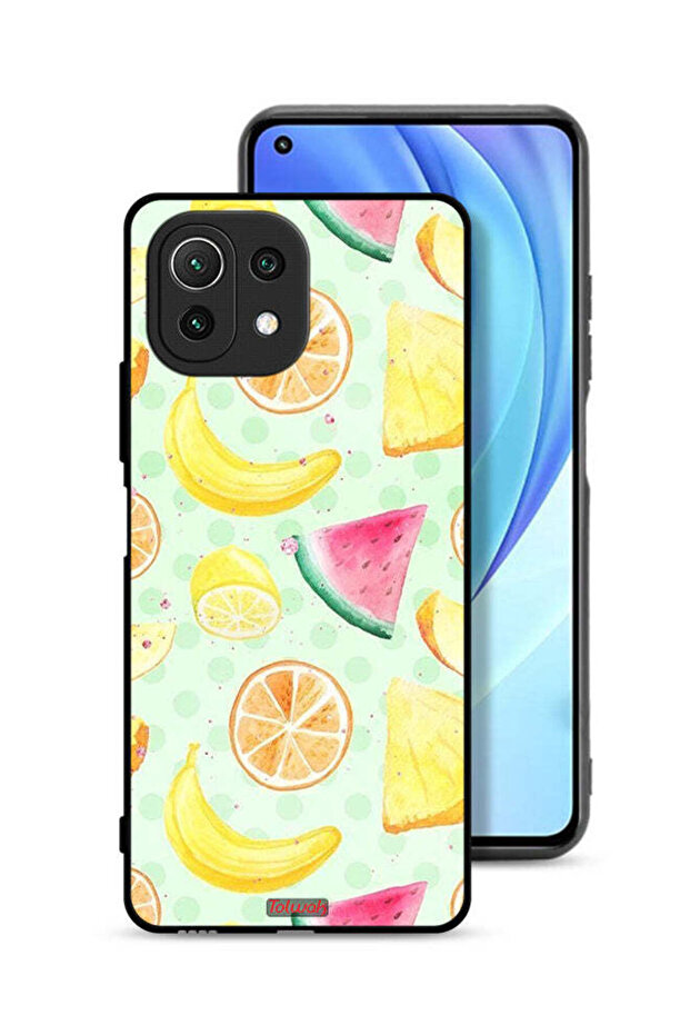 Xiaomi Mi 11 Lite Protective Case Cover Fruits Watercolor Art