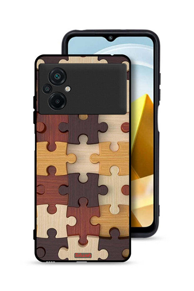 Xiaomi Poco M5 4G Protective Case Cover Wooden Pattern
