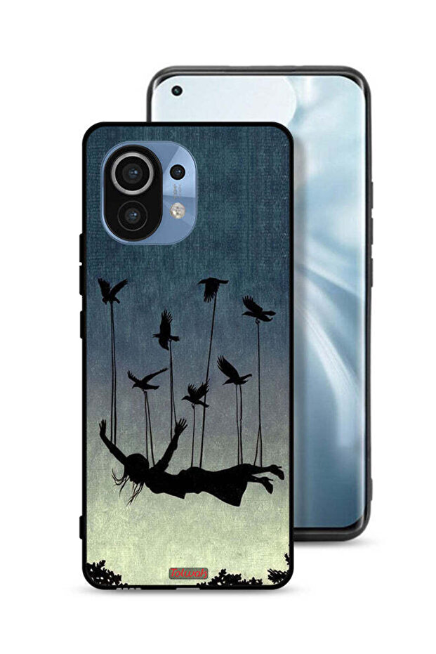 Xiaomi Mi 11 Protective Case Cover Birds Holding Fallen Girl
