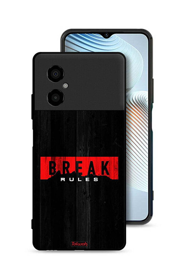 Xiaomi Poco M4 5G Protective Case Cover Break Rules