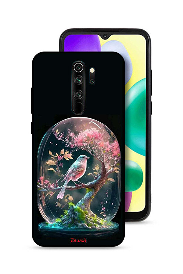 Xiaomi Redmi Note 8 Pro Protective Case Cover Bird In Jarr