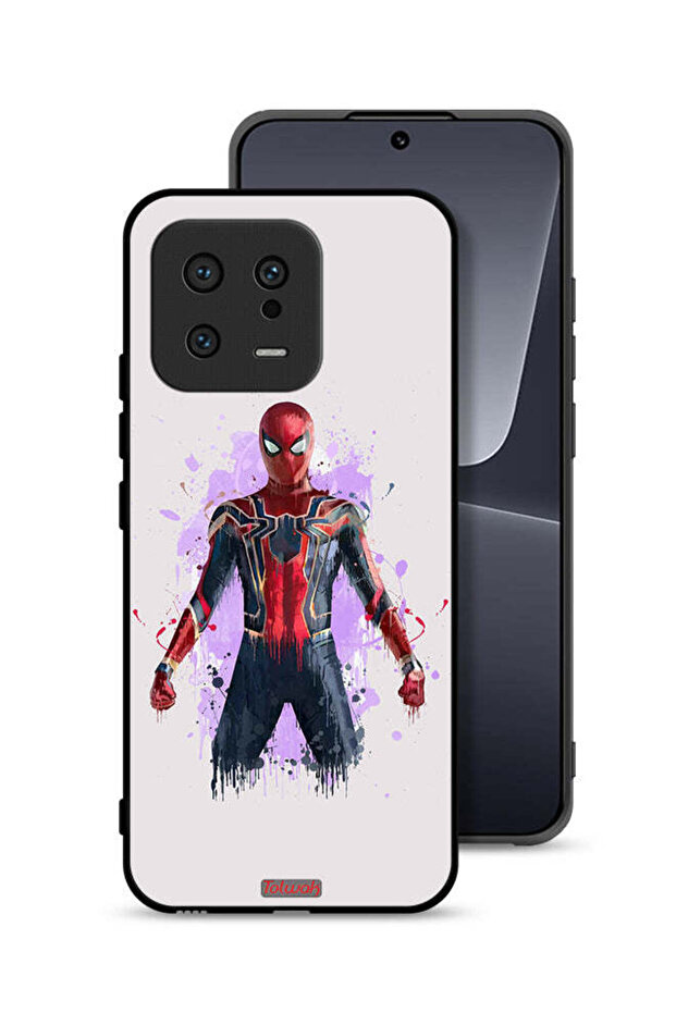 غطاء حماية لهاتف Xiaomi 13 بتصميم العنكبوت الحديدي