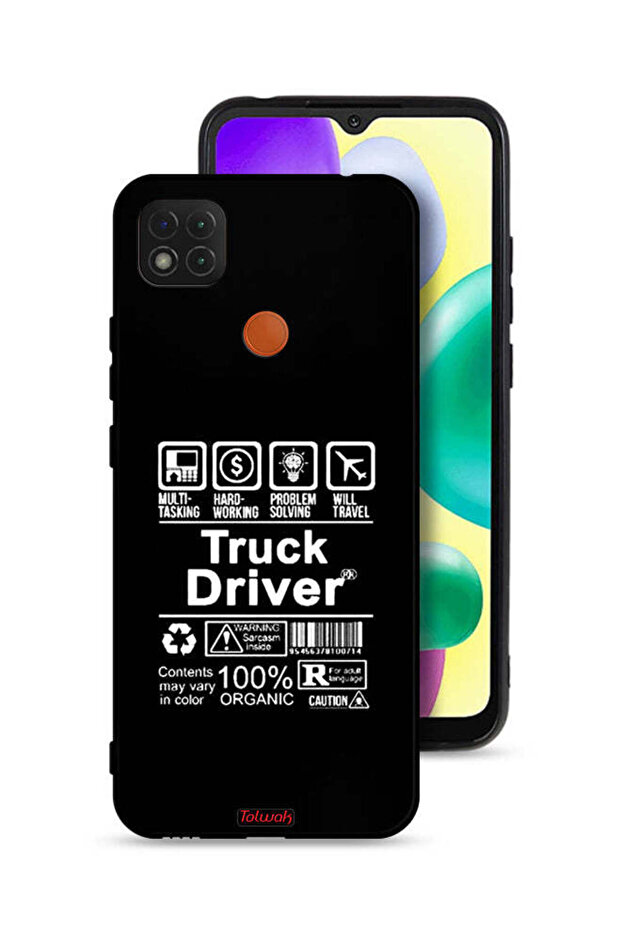 Xiaomi Redmi 10A Protective Case Cover Truck Driver Sticker