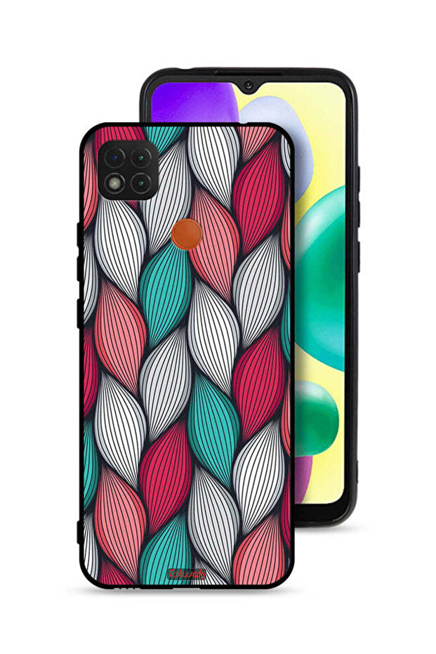 غطاء حماية لهاتف شاومي ريدمي 9 سي بنقشة ريشة - 1