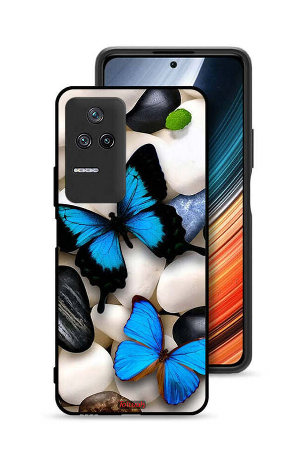 Xiaomi Redmi K40S Protective Case Cover Butterflies On Stones