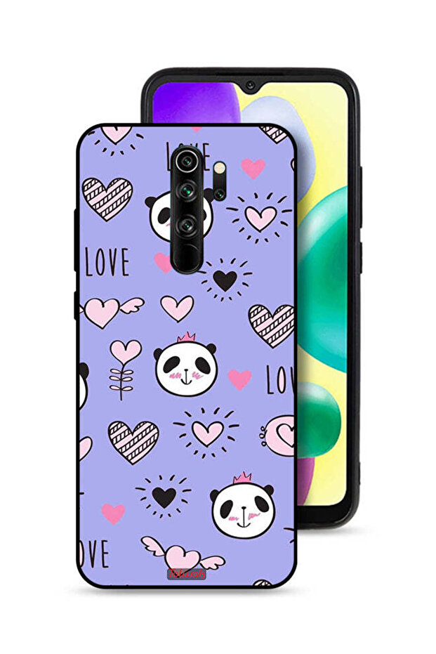 Xiaomi Redmi Note 8 Pro Protective Case Cover Love And Panda Doodle
