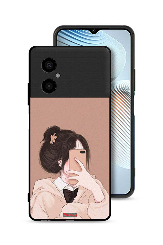 غطاء حماية لهاتف Xiaomi Poco M4 5G لالتقاط صور سيلفي