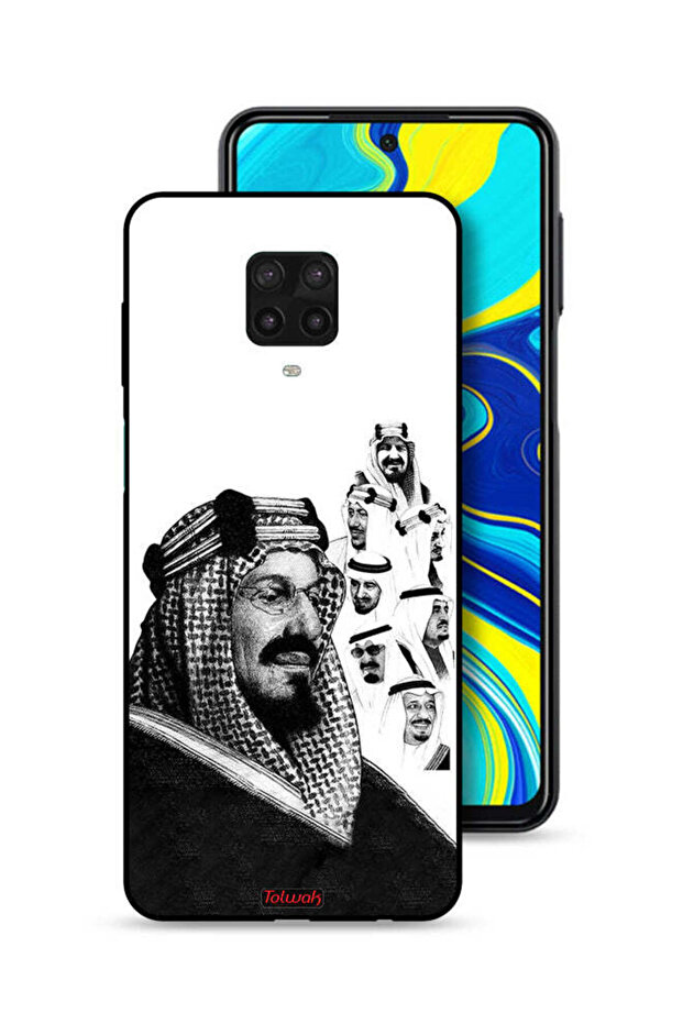 Xiaomi Redmi Note 9S Protective Case Cover Kings Of Saudi Arabia BW Poster Art