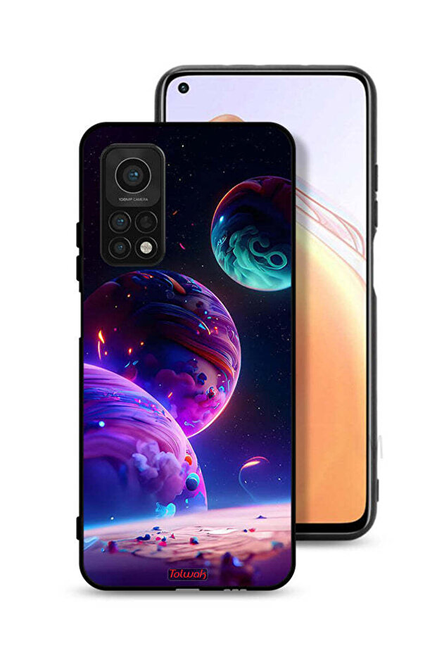 غطاء حماية لهاتف Xiaomi Mi 10T 5G بنمط كوكبي