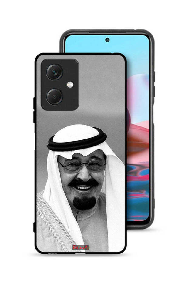 غطاء حماية لهاتف شاومي ريدمي نوت 12 صورة الملك عبدالله مبتسمًا
