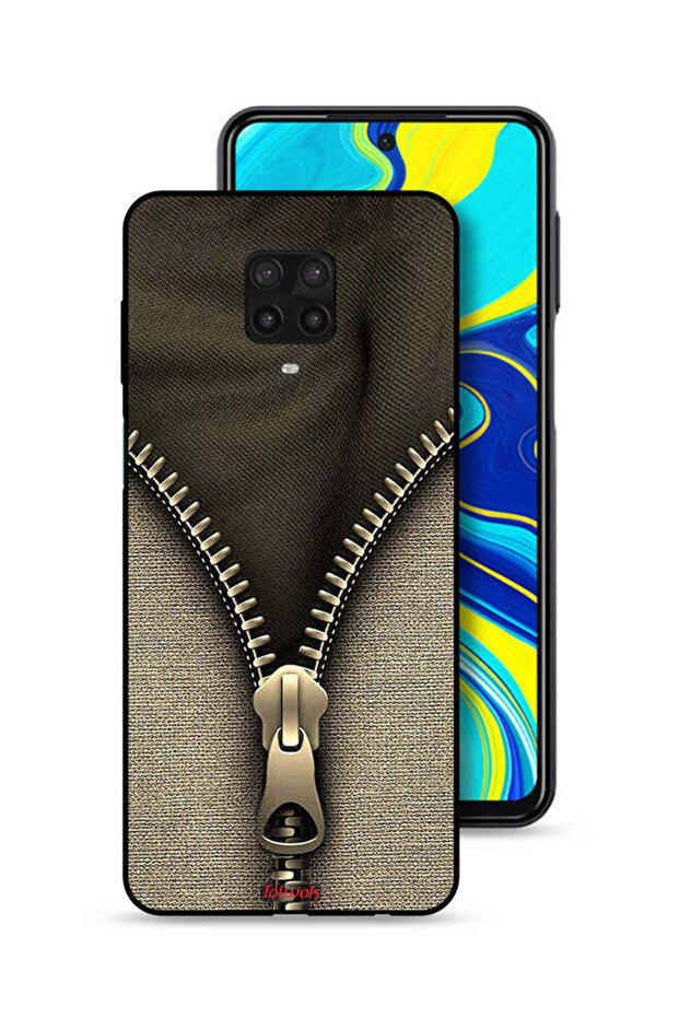 غطاء حماية بنمط سحاب لهاتف شاومي ريدمي نوت 9 برو - 1