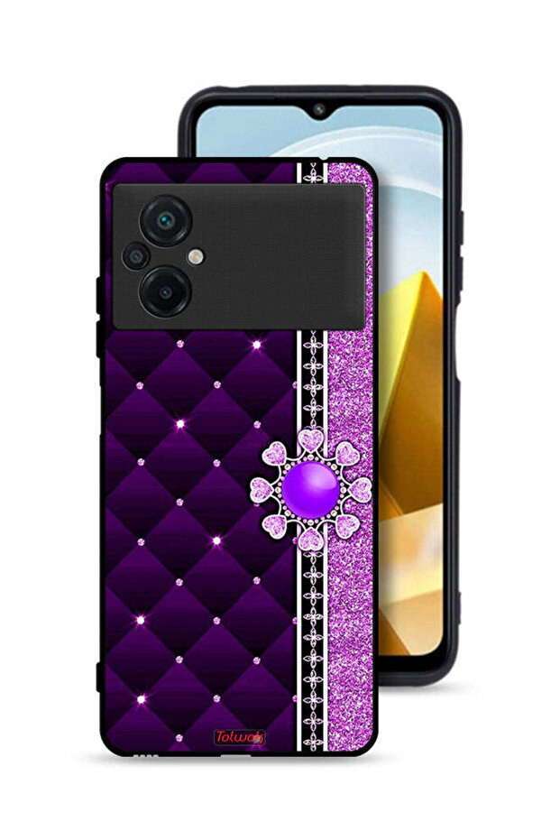 Xiaomi Poco M5 4G Protective Case Cover Glitter Hearts