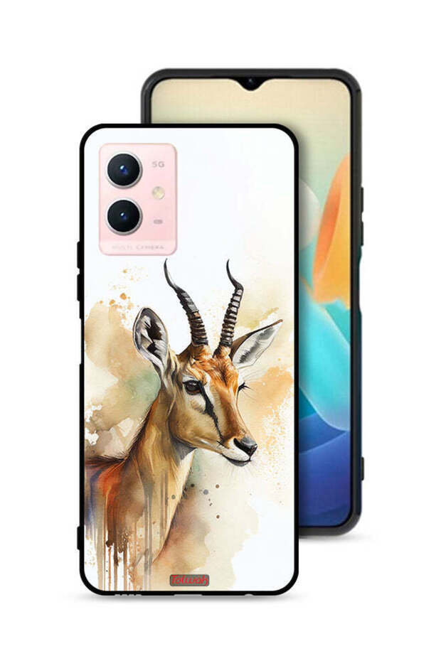 Vivo Y33s 5G Protective Case Cover Deer Abstract Art
