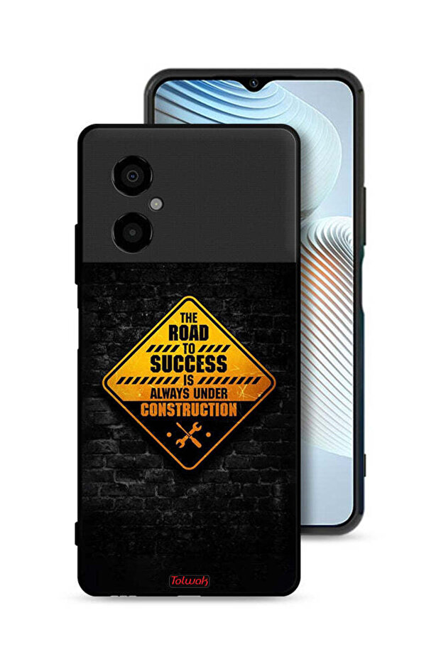 Xiaomi Poco M4 5G Protective Case Cover The Road To Success Is Always Under Construction