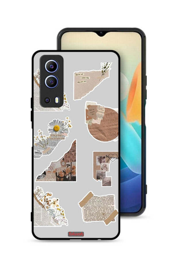 Vivo iQOO Z3 5G Protective Case Cover Pieces Of Paper Stickers