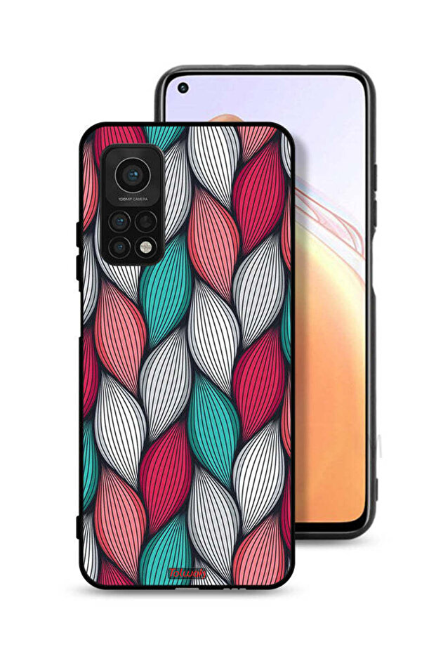 غطاء حماية بنقشة ريش لهاتف Xiaomi Mi 10T 5G