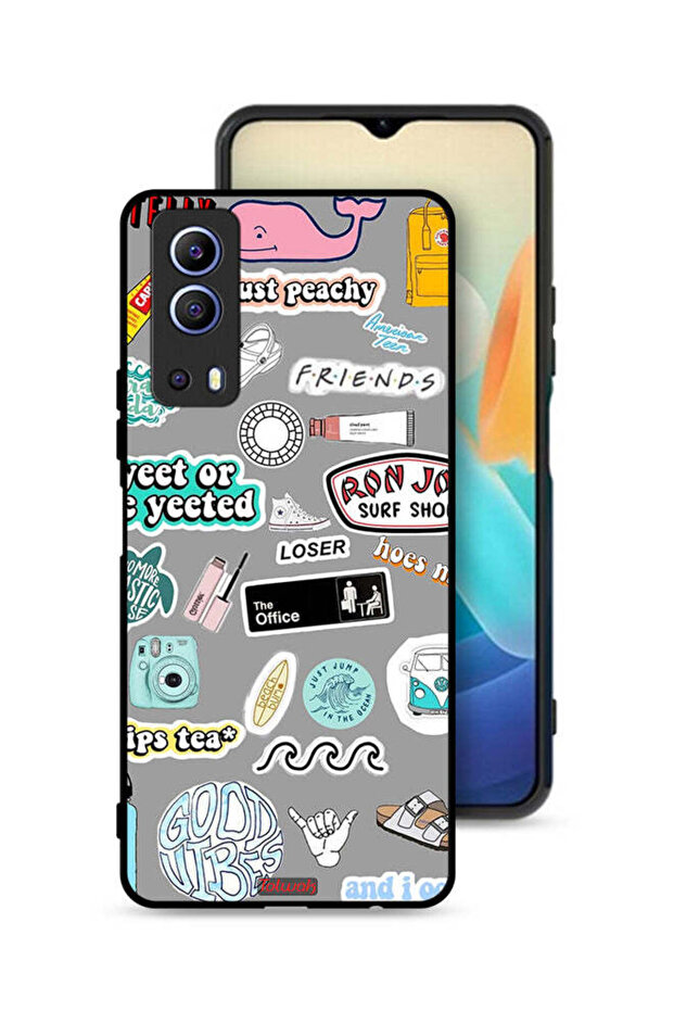 Vivo iQOO Z3 5G Protective Case Cover Good Vibes Stickers