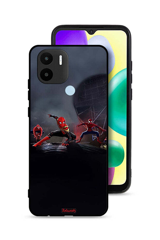 غطاء حماية لهاتف Xiaomi Redmi A1 Plus بثلاثة عناكب