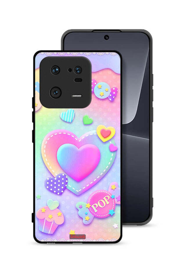 غطاء حماية لهاتف Xiaomi 13 Pro برسومات قلوب البوب