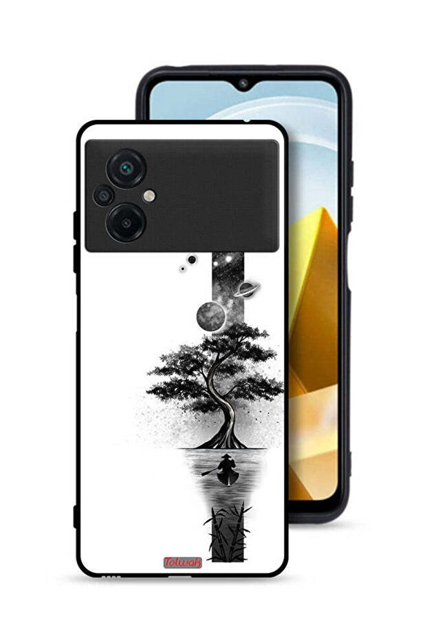 غطاء حماية لهاتف Xiaomi Poco M5 4G برسومات الأرض والفضاء