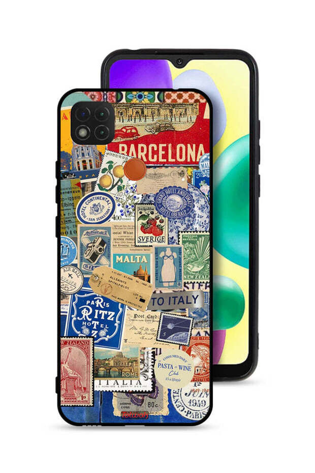 Xiaomi Redmi 9C Protective Case Cover Stickers Of Different Cities