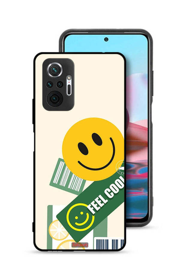 غطاء حماية لهاتف شاومي ريدمي نوت 10 برو 4G - ملصق Feel Cool