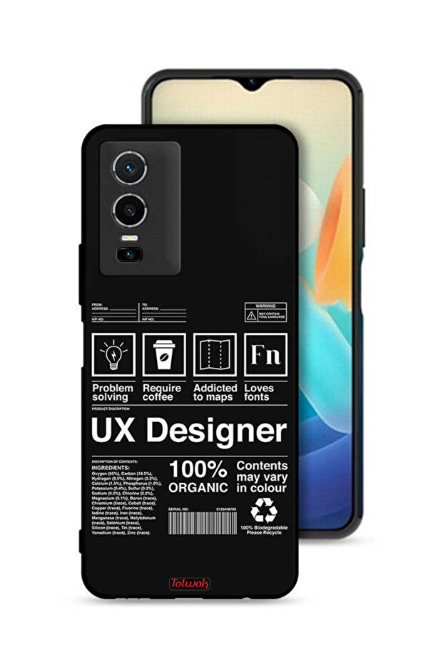 Vivo Y76 5G Protective Case Cover Ux Designer Sticker