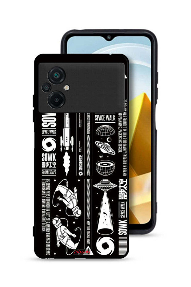 غطاء حماية لهاتف Xiaomi Poco M5 4G ملصق Sowk Space Walk
