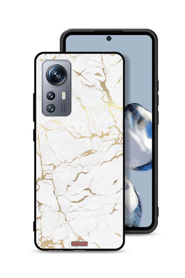 غطاء حماية لهاتف Xiaomi 12S بنمط رخامي