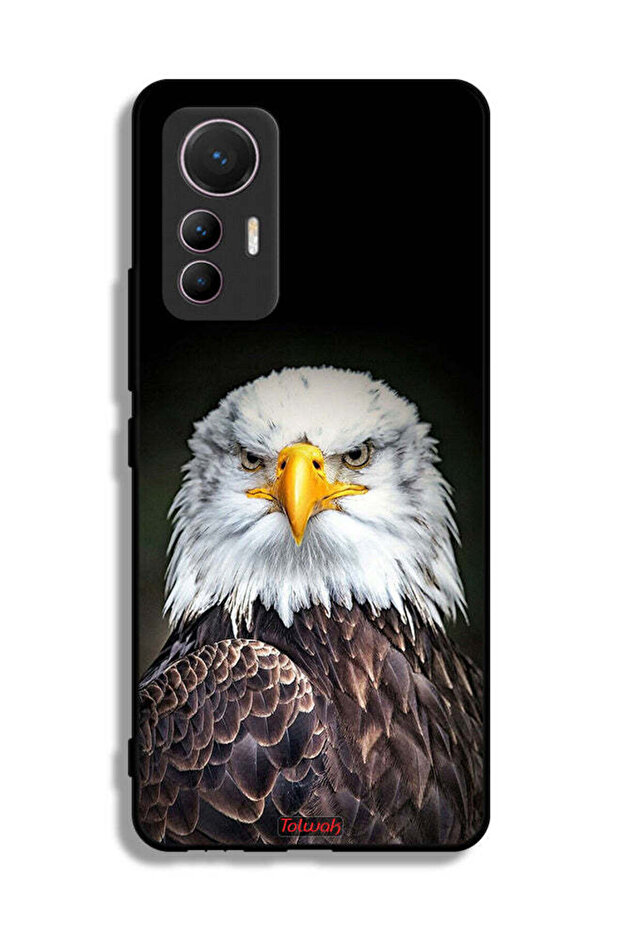غطاء حماية لهاتف شاومي 12 لايت بتصميم النسر - 2