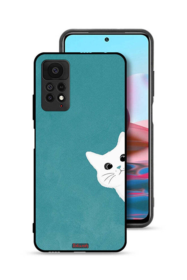 غطاء حماية لهاتف شاومي ريدمي نوت 11 برو 5G بتصميم قطة