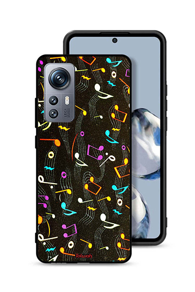 Xiaomi 12S Protective Case Cover Music Fabric Pattern