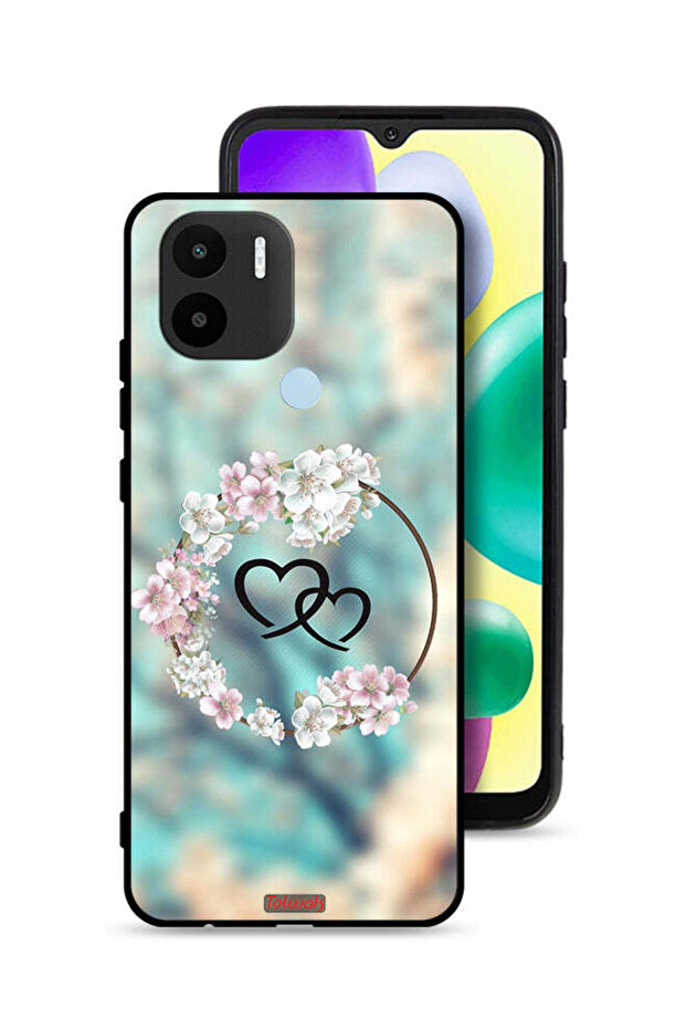 Xiaomi Redmi A1 Plus Protective Case Cover Hearts In Ring Art