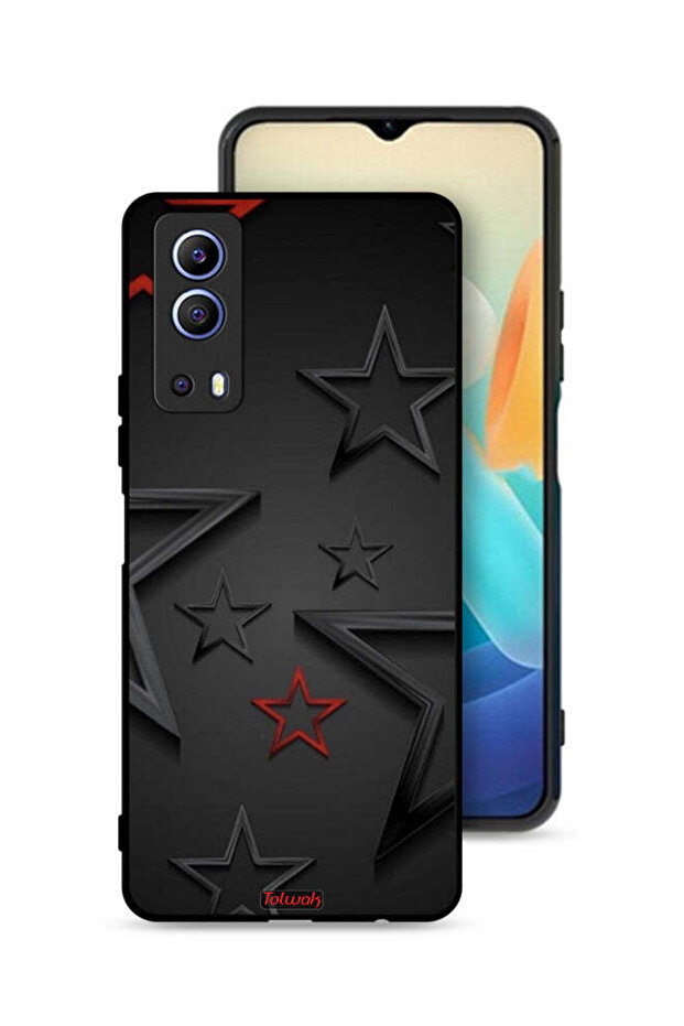 غطاء حماية بنقشة نجوم لهاتف Vivo Y72 5G