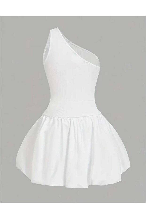 Rochie mini albă de damă - 2