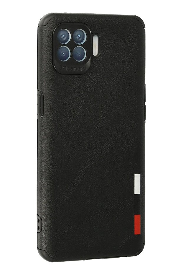 Oppo Reno 4 Lite Case Loop Leather Silicone - Black - Teknocep7272-5783 - 3