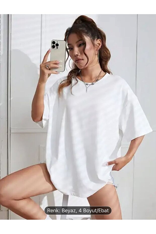 تي شيرت أساسي عالي الجودة مقاس كبير - 1