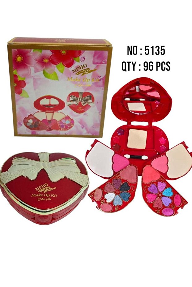 All-in-one multipurpose red makeup kit - 1