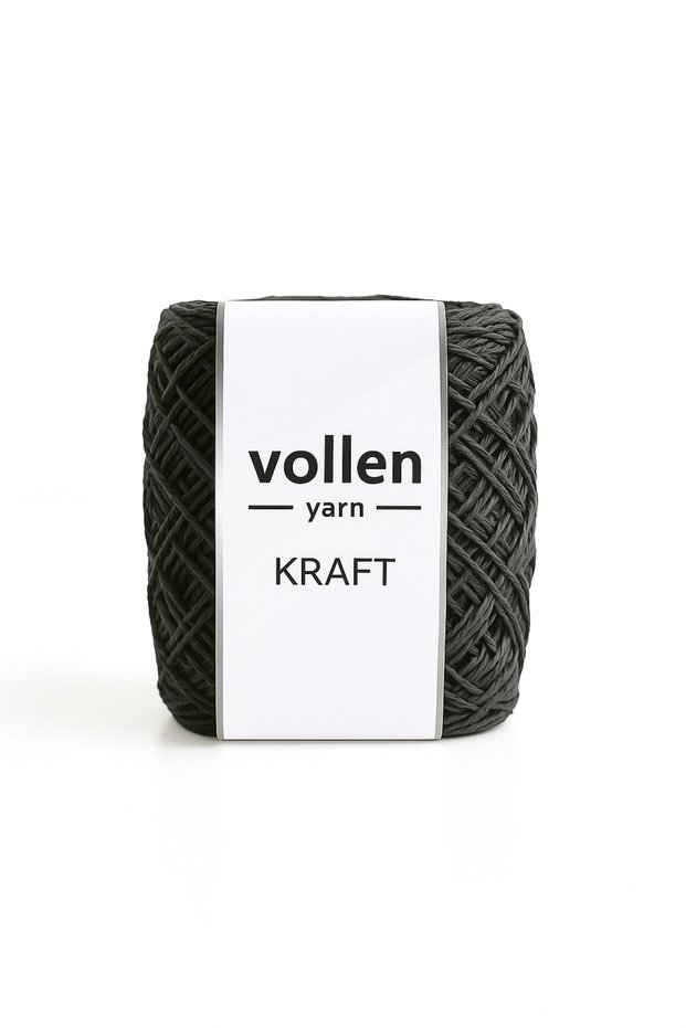 Premium 100 Gr- 120 Mt Natural Paper Thread, Straw Paper Thread, Raffia, Supla Thread, Bag Thread, Black
