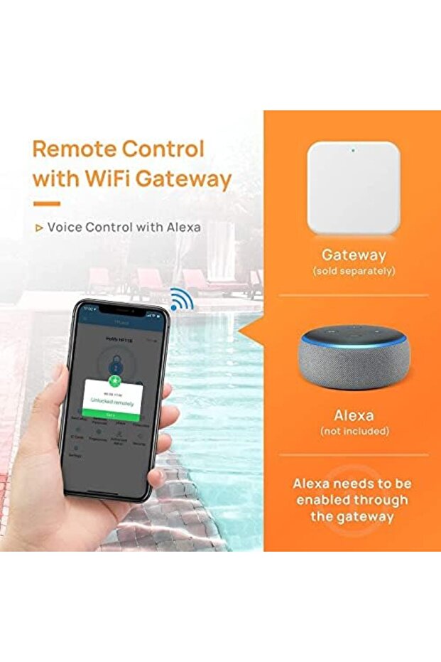 Smart electronic front door lock - 5 functions: fingerprint, digital latch, smart circuit - 8