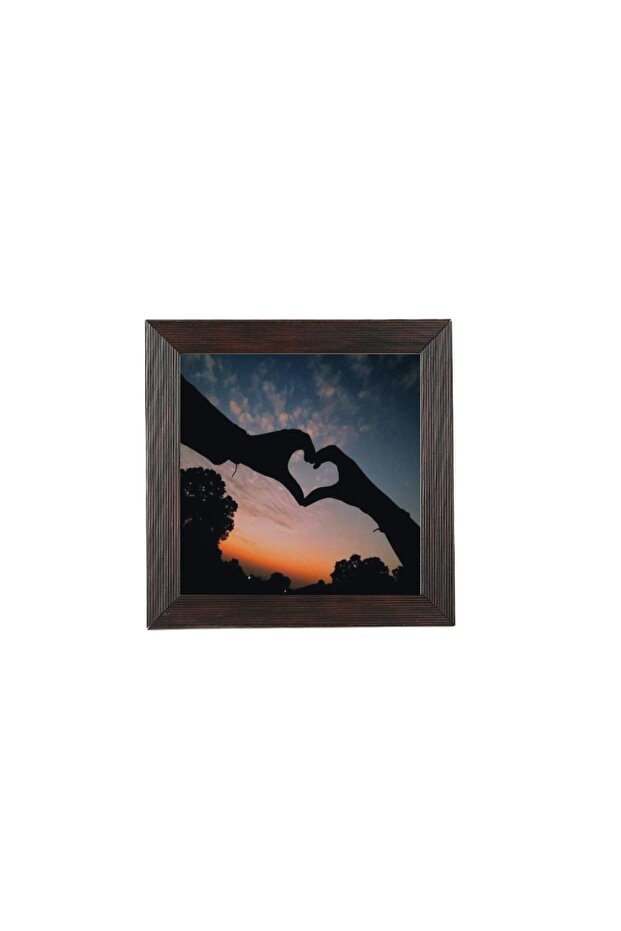 إطار صور 30×30 - إطار مربع - للاستخدام على الطاولة - بدون زجاج مع أرجل سلكية كهدية - بدون بي في سي